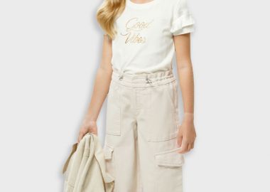 Τζην cargo wide leg για κορίτσι | ΒΑΝΙΛΙΑ - Energiers - 